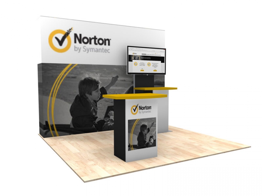 10x10 Turn-Key Trade Show Booth Design #1354