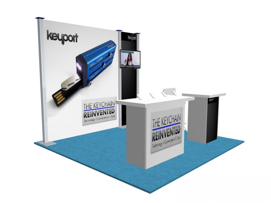 10x10 Turn-Key Trade Show Booth Design #1219