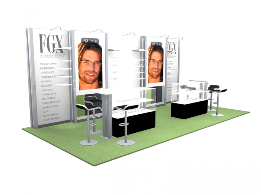 10x20 Turn-Key Trade Show Booth Design #1176