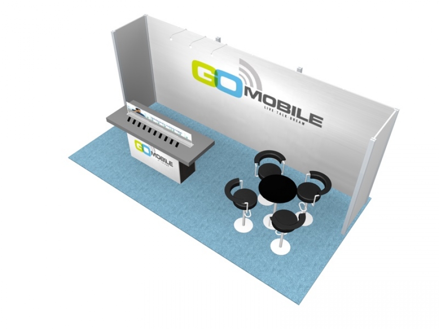 10x20 Turn-Key Trade Show Booth Design #1165