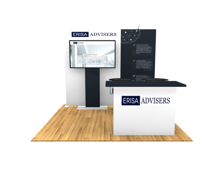 10x10 Turn-Key Trade Show Booth Design #1401