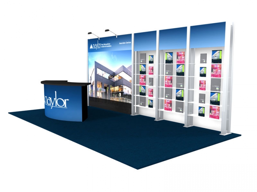 10x20 Turn-Key Trade Show Booth Design #1249