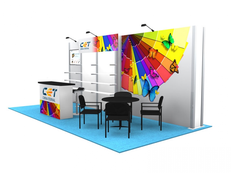 10x20 Turn-Key Trade Show Booth Design #1299